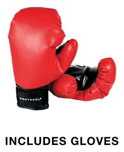 Protocol Saco De Boxeo Con Soporte, Para Adultos Y Nios, Sac