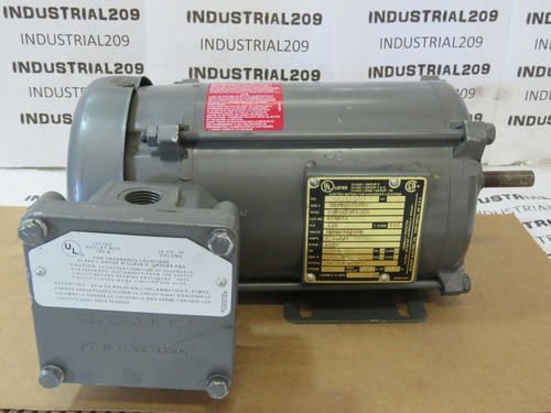 Baldor 1/2 Hp Motor 48fr 208/230/460v 1725 Rpm 3 Ph Bx35 Ssk