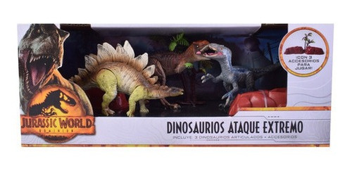 Imagen 1 de 4 de Dinosaurios Ataque Extremo X 3 Jurassic World