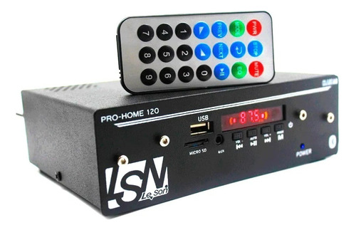  Amplificador Receiver Pro Home 120w 4 Canais Bt - Leson