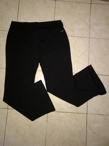 Pantalón Deportivo Gimnasia Jogging Negro Elastizado Dama L