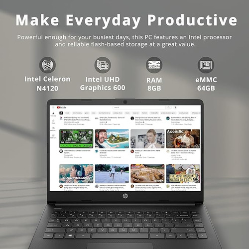Laptop Hp Stream Intel Celeron N4120 8gb Ram 64gb Hdd