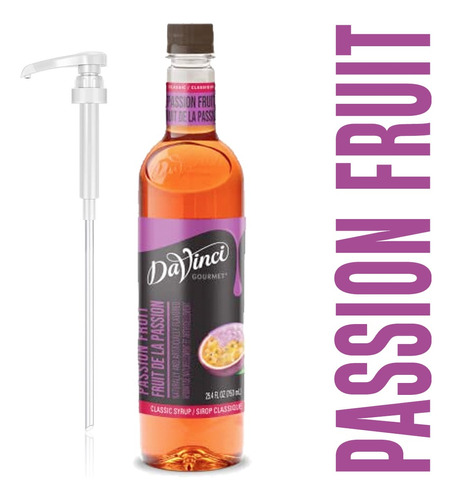 Dispensador Plastico Para Saborizante Sabor A  Passion Fruit