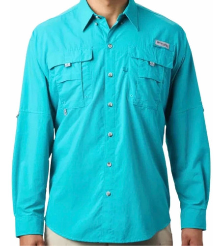 Camisa Columbia Bahama Ii Color Turquesa Talla Xs