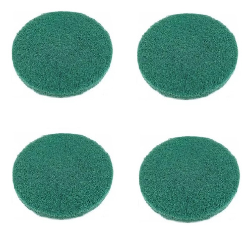 Kit Com 04 Discos Verde Para Limpeza 350mm Para Enceradeira