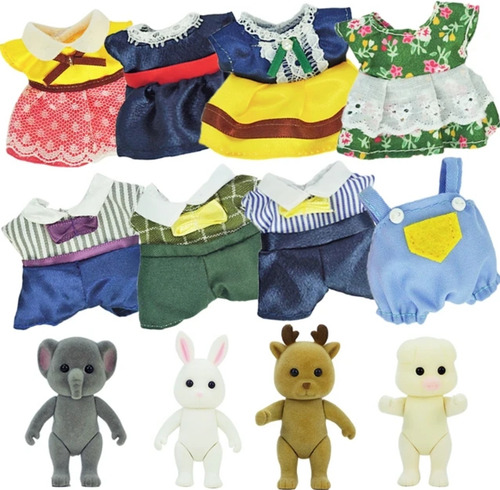 Ropa Muñecos Ternurines Animales Estilo Sylvanian Families