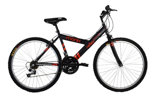 Imagen 1 de 6 de Mountain bike Monk Starbike Reflex  2020 R26 18v frenos v-brakes color negro/rojo