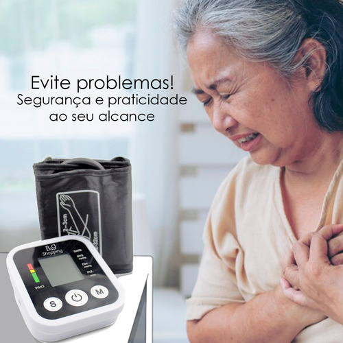 Pressão Arterial Digital De Braço Automático Cor Branco Bg