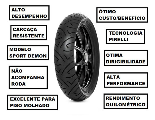 Pneu Pirelli Traseiro 140/70-17 Sport Demon Cb250