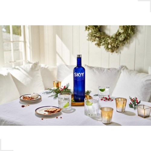 Vodka Tradicional Skyy 980ml Original Kit Com 3 Unidades