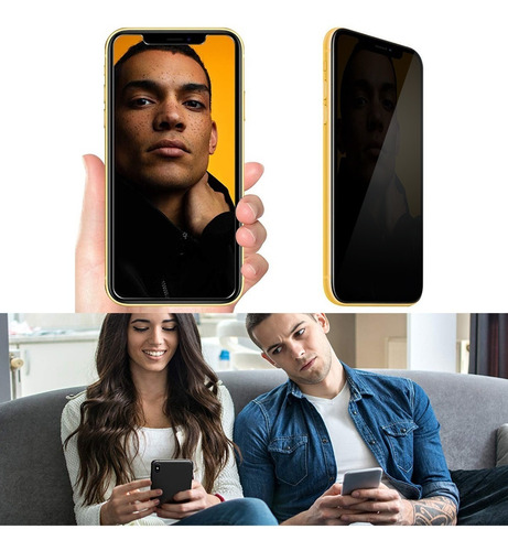 Imagen 8 de 8 de Cristal Privacidad Para iPhone 13 12 11 X Xs Xr 8 7 6 5 Se