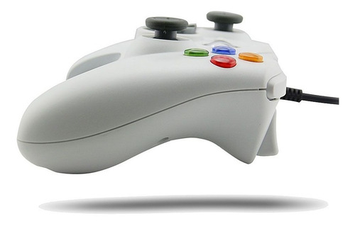 Joystick Mando Control Con Cable Xbox 360 Compatible Blanco