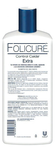 Folicure Shampoo Control Caída Extra 700 Ml
