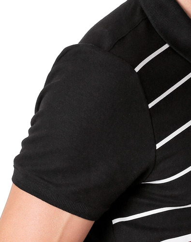 Playera Moda Polo Hombre Negro Stfashion 71604800
