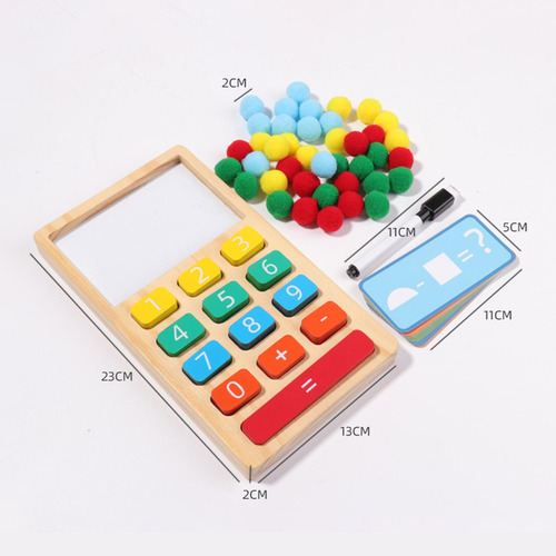 Calculadora De Madeira Matemática Aprendizagem De Números