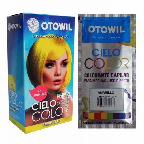 Otowil Tintura Color Fantasía Amarillo Cielo Color X6un