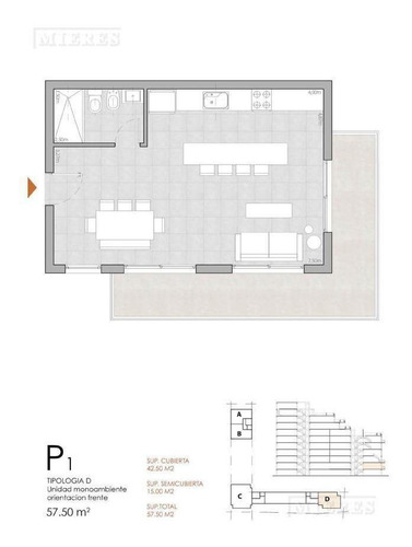 Imagen 4 de 4 de Departamento Dos Ambientes En Venta En Tigre Sobre Luis Garcia - Excelente Opcion