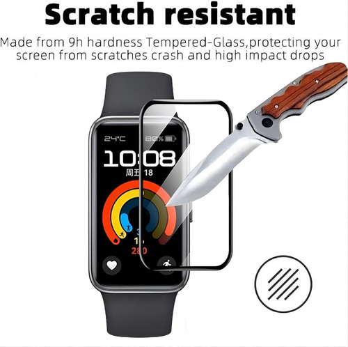 4x Mica Screen Protector Pantalla Para Huawei Band 9 8 7 6
