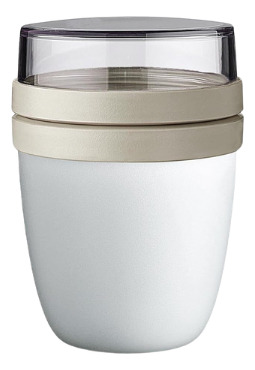 Pack 2 Vasos De Yogurt Cereales Frutas 650ml Titiz+ Cuchara