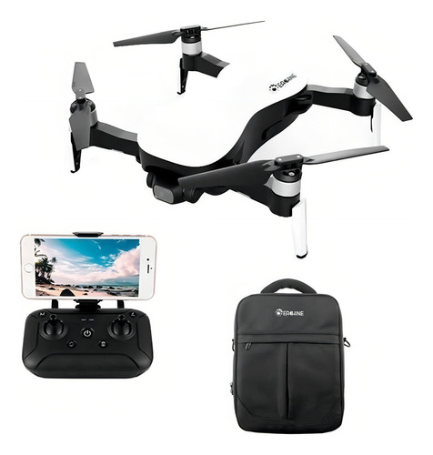 Drone Eachine EX4 con cámara 4K blanco 5GHz 1 batería