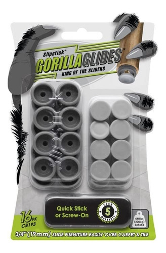 Gorillaglides - Juego De 8 Protectores De Suelo Para Muebles