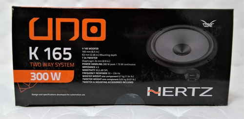 Parlante Componente Hertz K165. Linea Uno Producto Original.