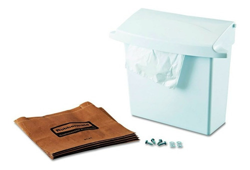 Recipiente P/toallas Sanit Rubbermaid Revest. Rígido, Blanco