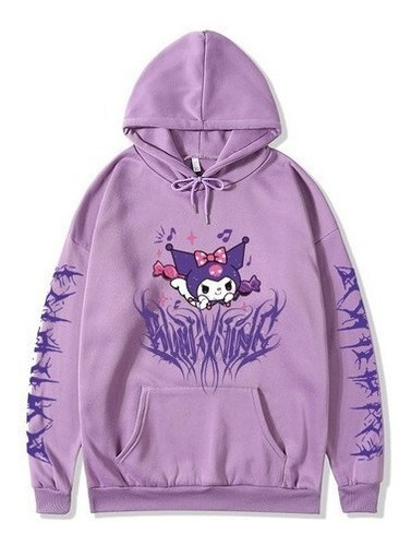 Sudadera Trend Dark Gothic Estampado Muñeca Kuromi