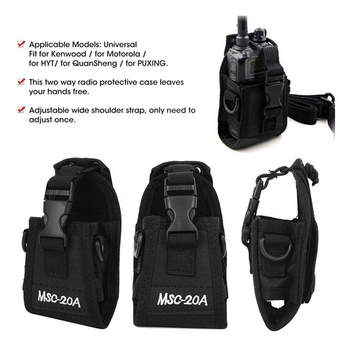 Walkie De Radio Bidireccional Ajustable De Nylon Universal M