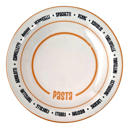 Plato Hondo De Porcelana Para Pasta 23cm Oxford 