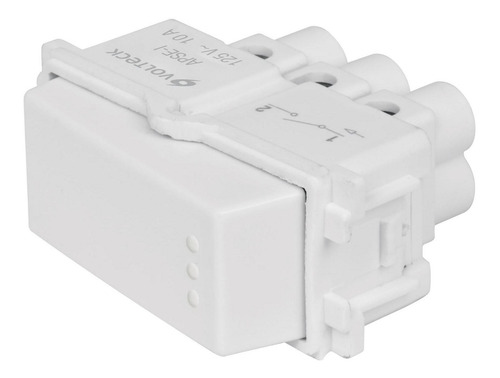 Imagen 1 de 4 de Apagador Sencillo Blanco Italiana Voltech 48132