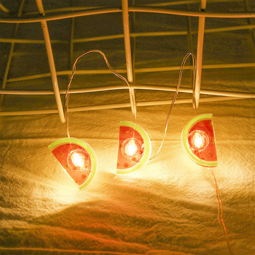 Guirnalda De Luces Led Con Forma De Sandía, 20 Led, De 2 M/6
