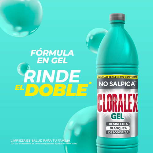 Blanqueador Cloralex El Rendidor Gel 950 Ml