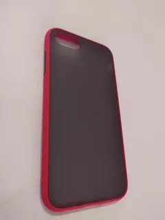 Funda Anticaida Para iPhone 7 / 8 / Se Transparency Humo Red