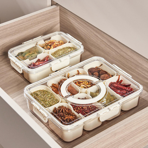 Frascos De Condimentos Con Bandeja Organizador De Especias