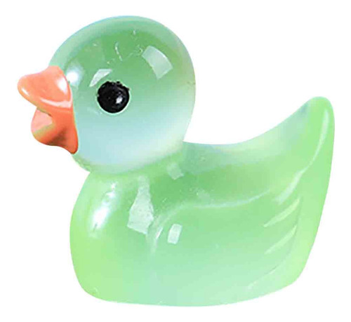 Figura B De Resina Con Forma De Patito Luminoso Y Colorida,