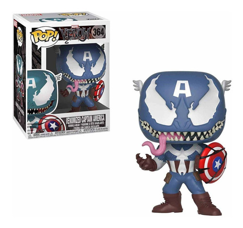 Funko Pop Venomized Capitan America 364 Marvel Venom