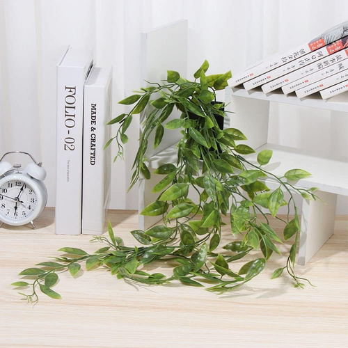 Plantas Colgantes Artificiales Con Maceta, Enredaderas Colga