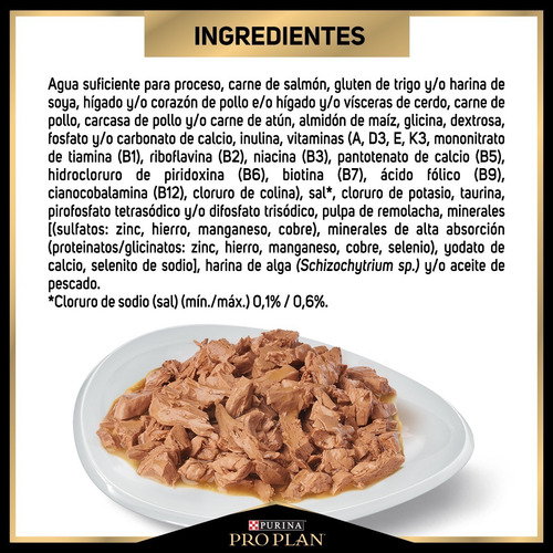 Imagen 8 de 8 de Proplan Gato Adulto Sabor Salmón Sobre Pouch De 85g
