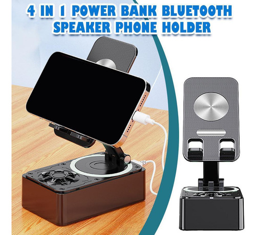 Nuevo Altavoz Bluetooth Con Soporte Ajustable Para Teléfono