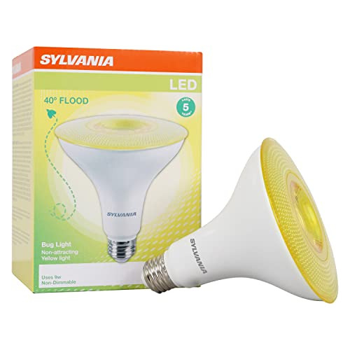 Bombilla Antimosquitos Led Sylvania Par38, Amarilla, 9w...