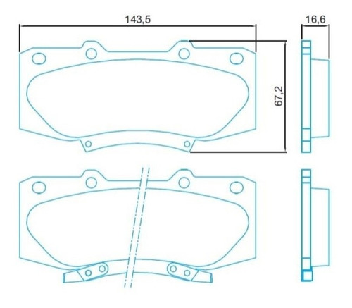 Pastilha Freio Dianteira Toyota Hilux 09/ Jurid Hq2287a