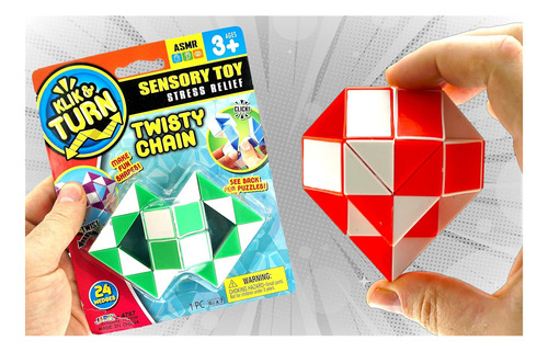 Twist Snake Puzzle Magic Snake Cube Play Fidget (1 Unit)