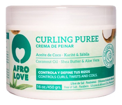 Afro Love Crema Peinar Aceite Coco, Kari - g a $222