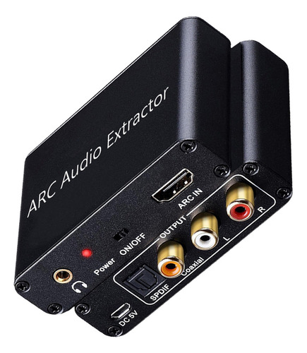 - Adaptador Conversor Hdmi Arc Para Dac De 3,5 Mm Para
