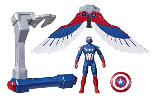 Figura De Acción G0075 Capitán América Vuelo Controlado Marvel hasbro
