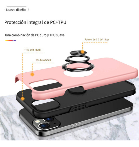 Funda Para Samsung Galaxy A14 5g/a36/a56, Con Anillo De Metal, Soporte, A Prueba De Golpes