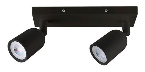 Spot Led Taschibra Direct Mr16 Base Linear 2x4w Preto 6500k 110V/220V