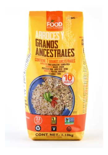 Mezcla De Arroz Y Granos Ancestrales Food With Purpose 1.1kg