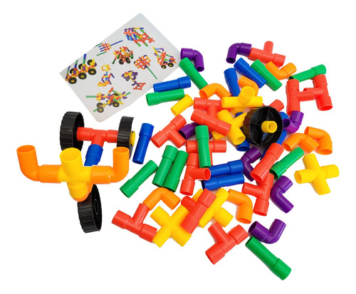 Juego Didáctico Puzzle Para Niños Armatodo Tubos Encajables